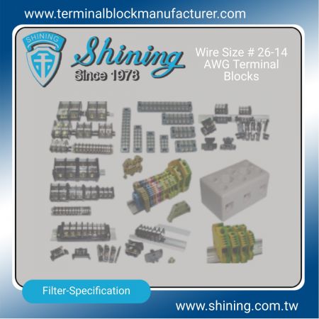 # 26-14 AWG Terminal Clausus - # 26-14 AWG Terminal Blocks|Solid State Nullam|Fuse Holder|Insulatores - Shining E&E